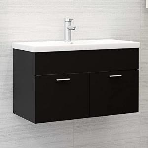 MOONAIRY Armario para Lavabo, Armario Baño, Mueble Bajo Lav…