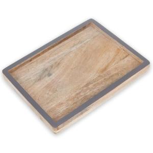 com-four® Bandeja de Madera de Mango - Tablero Decorativo c…