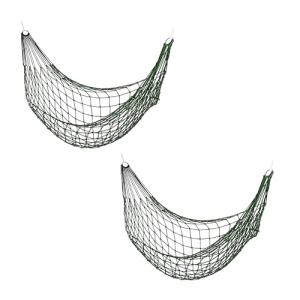 Relaxdays Set 2 Hamacas de Red, Cama Colgante Exterior Lige…