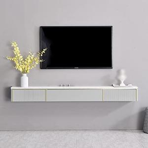 ABBNIA Mueble de TV Colgante, Decodificador Mueble de TV Fl…