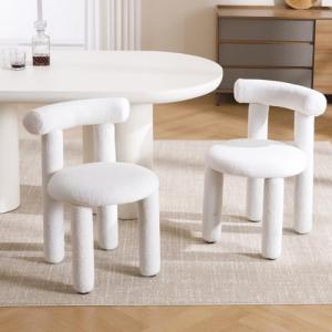 chairus Juego 2 de Sillas de Comedor de Lana Sintética Sill…