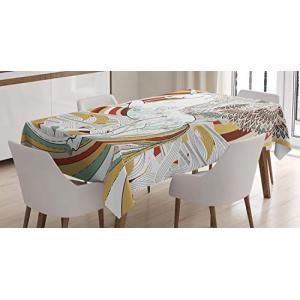 ABAKUHAUS Unicornio Mantele, Unicornio, Estampado con la Úl…