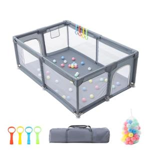 GLOKID Parque Bebé, 120 x 180 cm, modulable, gran parque in…