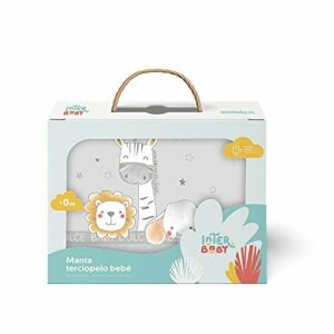 Interbaby Manta Raschel para cuna - Modelo JUNGLA