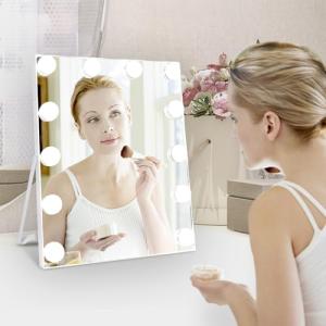 Haniyoo Espejo de tocador con 12 LED, 3 temperaturas de Col…