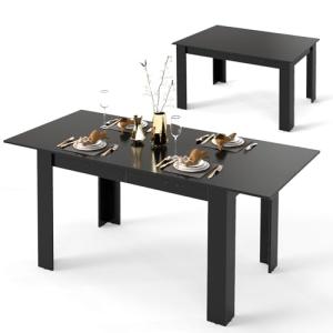 LIFEZEAL Mesa de Comedor Extensible, 158x70cm, Mesa de Coci…