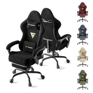 Ferghana Silla Gaming Silla Gaming con Masajeador, Silla Er…