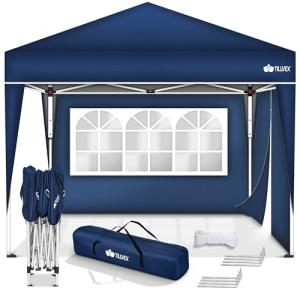 tillvex Gazebo Plegable Cenador 3x3m Impermeable | Pabellon…