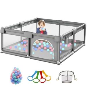Doraystar Parque Infantil Bebe, Grande Corralito Bebe con C…