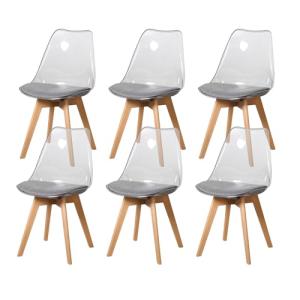 BenyLed Juego de 6 sillas de Comedor de Estilo escandinavo,…