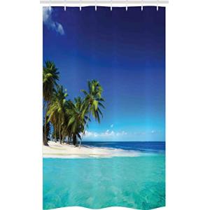 ABAKUHAUS Selva Cortina de Baño, Mar Naturaleza Tropic, Mat…