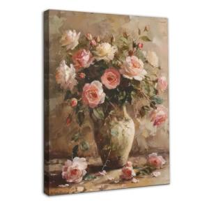 Dazzlewall Enmarcado Con Flores Vintage Decoración de Pared…