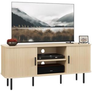 HOMCOM Mueble de TV Vintage Mesa de TV de Salón con 2 Puert…