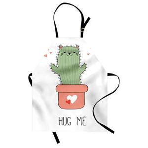 ABAKUHAUS Abrazo Delantal de Cocina, Forma Divertida Cactus…