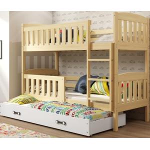 Interbeds - Litera de 3 plazas QuBA de madera de pino maciz…