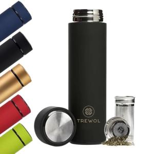 TREWOL Botella Térmica con filtro Infusor de Acero Inoxidab…