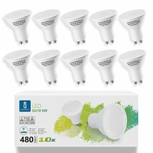 Aigostar Bombilla LED 6W GU10, Luz blanca fría 6500K, 480lm…