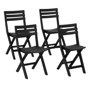 TIENDA EURASIA – Silla Plegable | Pack 4 Uds | Material Res…