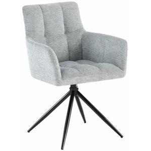 CLP Silla de comedor Jonah I Silla tapizada giratoria con f…