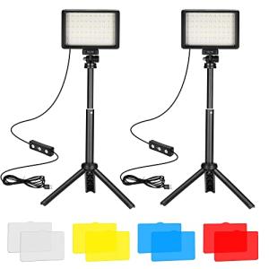 Ci-Fotto LED Video Light 2-Pack, 5600K Iluminacion Foco de…