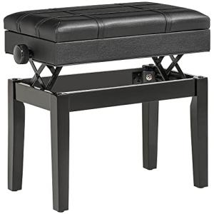 HOMCOM Banqueta Asiento para Piano Caja integrada Altura Re…