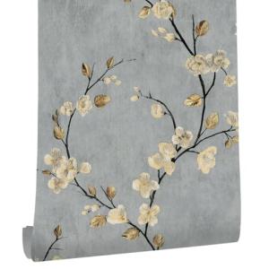 myforHD Papel Pintado Autoadhesivo Flores Papel de Pared Pa…