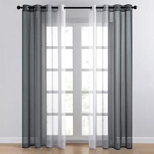 Topfinel Cortinas Dormitorio Cortas 2 Piezas para Ventanas…