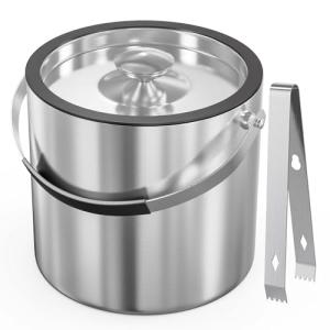 FiveHome Cubitera con Tapa Hermética, Colador y Pinza, 3,2L…