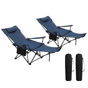 WOLTU Set de 2 Silla Camping Sillas Plegables, Silla de Aca…