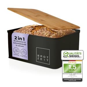 Lumaland Cuisine Panera, fiambrera de metal con tapa de bam…