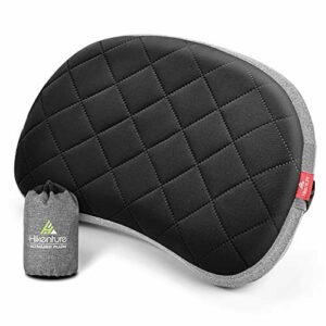 HIKENTURE Almohada hinchable de camping con funda extraíble…