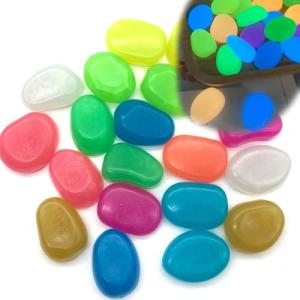 DHER 20 Piezas Grandes Piedras Luminosas, Guijarros luminos…