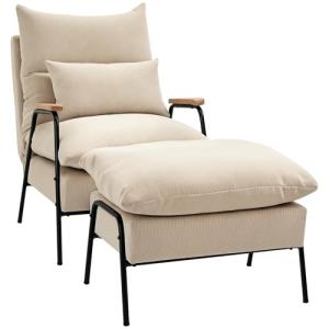 HOMCOM Sillón de Relax con Reposapiés Sillón Reclinable con…