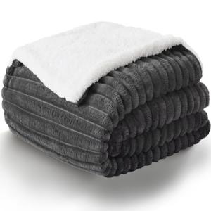 WAVVE Manta Sherpa Franela Reversible para Cama 90, Manta P…