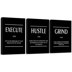 Artscope Lienzos Decorativos - Execute Hustle Grind Patrón…