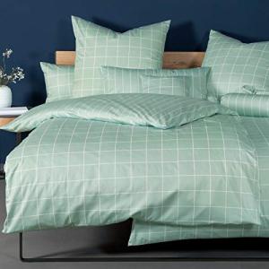 Janine Design Juego de cama reversible a cuadros y rayas cl…