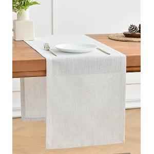 Wracra Camino de Mesa de Lino Crema de Marfil de 180cm de L…