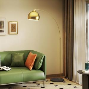 HOMCOM Lámpara de Pie Arco Moderna, Lámpara de Lectura de P…