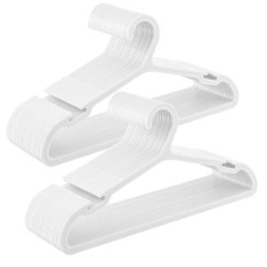 SONGMICS Perchas, Juego de 50, Perchas de Plástico, con Mue…