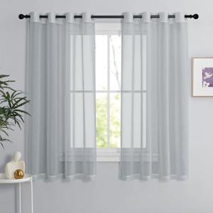 PONY DANCE Cortinas Cortas para Ventanas, Visillos Salon Tr…