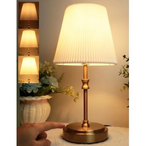 HSLighting Lámparas De Mesita De Noche, 31cm Táctil Regulab…