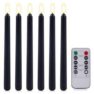 Sporgo 6 velas LED de varilla: velas LED con función de tem…