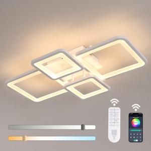 Mckalen Plafon LED Techo Regulable Moderno 62CM, 54W 6075LM…