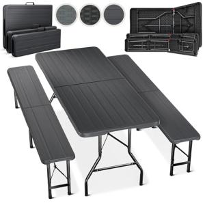 Blumtal Banco Plegable Portatil Set -1xMesa plegable con si…