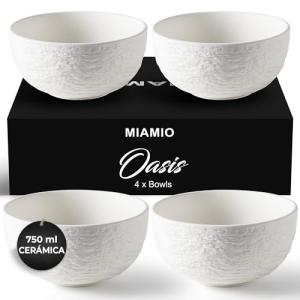 MIAMIO - 750 ml cuencos/juego de 4 cuencos, cuencos para en…