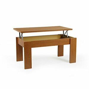 Buyqualia Mesa de Centro Rectangular elevable con Compartim…