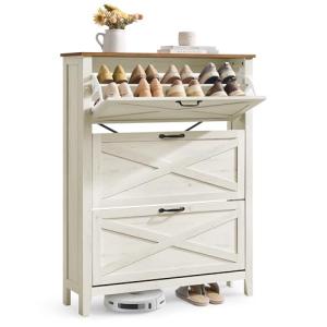 VASAGLE LIRY Colección - Mueble Zapatero, con 3 Cajones Aba…