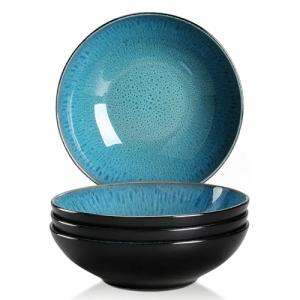 vancasso BUBBLE 4 Platos Hondos Juego de Platos de Gres, Pl…