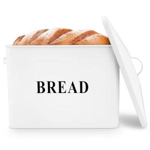 Herogo Panera, panera de metal extragrande para cocina, sop…