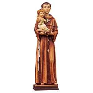 PABEN Estatua de San Antonio de Padua con niño, 30 cm, de r…